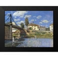 thumbnail image 2 of Sisley, Alfred 18x15 Black Modern Framed Museum Art Print Titled - Bridge At Villeneuve La Garenne, 2 of 5