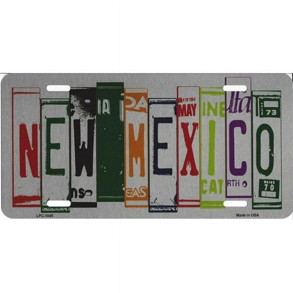 New Mexico Cut Style Metal License Plate