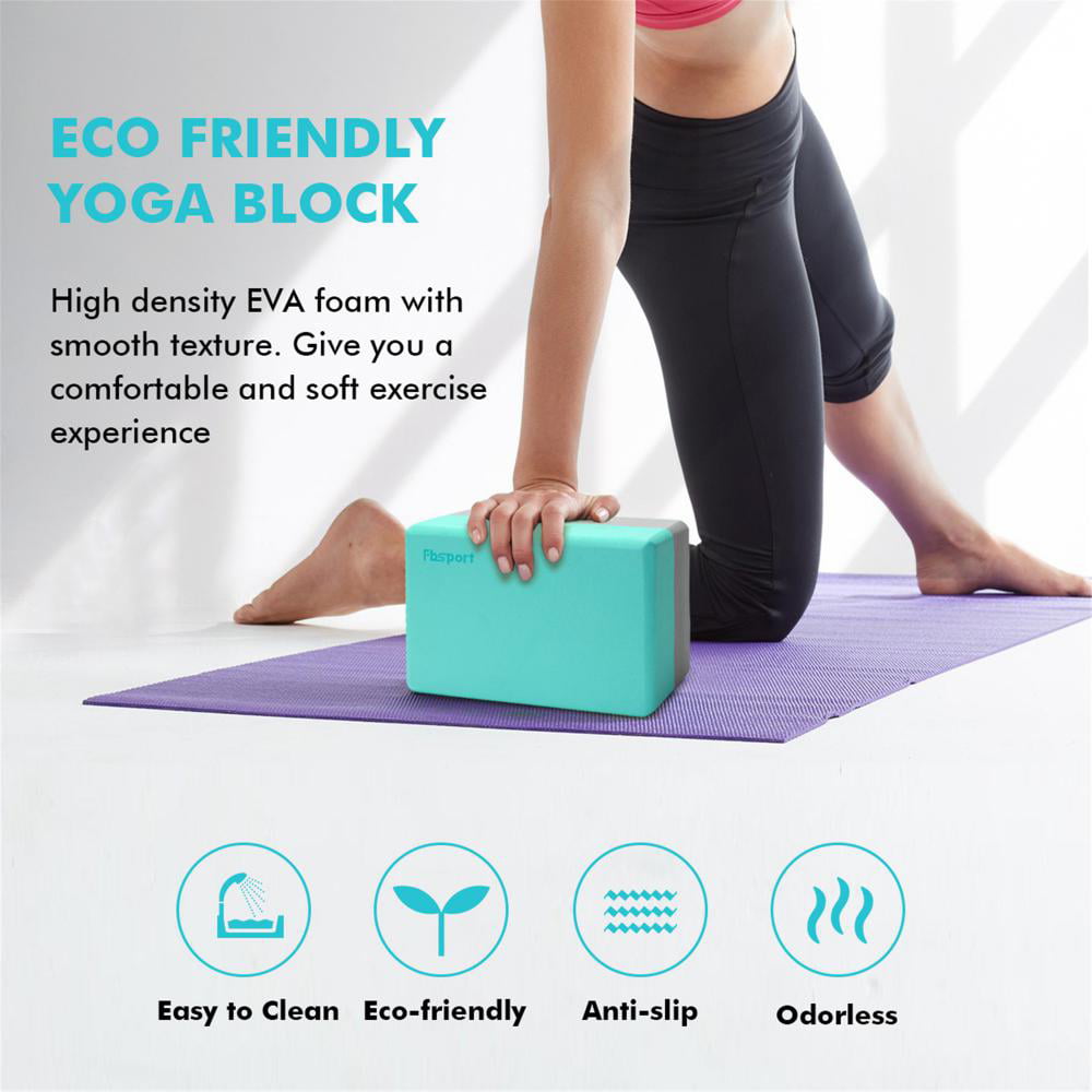 Yoga Block Pilates Foam Foaming Stretch Health Fitness Exercise 22cm Props 