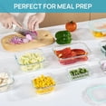 thumbnail image 5 of 8 Pack Glass Container Food Storage, Glass Meal Prep Containers with Lids, Airtight Glass Bento Boxes with Leak Proof Locking Lids, for Microwave, Oven, Freezer and Dishwasher, 5 of 5