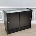 thumbnail image 4 of FixtureDisplays® 48X38X18" Half Vision Glass Showcase Wood Cabinet Floor Stand Assembly Instruction Video In Description, Ships LTL, Freight Verification Required 10172, 4 of 12