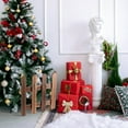 thumbnail image 3 of Raindrops 1Pcs Wooden Picket Fence in Dark Brown for Christmas Tree and Outdoor Use 11.48X11.48X0.24In, 3 of 8