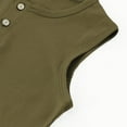 thumbnail image 6 of Ruyang Toddler Boys Tank Top with Buttons Sleeveless Summer Sport Casual Undershirts Solid Cute V Neck Loose Fit Soft Tees, 6 of 9