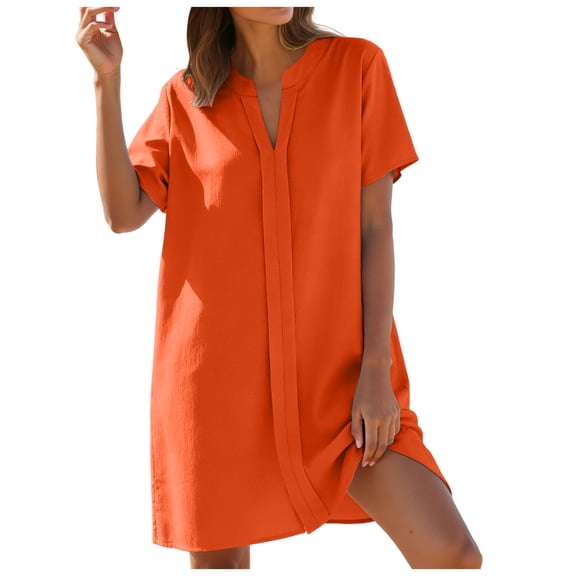 PFWOWB Beach Cover Ups for Women V Neck Short Sleeve Swimsuit Coverup Shirt Bathing Suit Cover Up