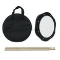 thumbnail image 1 of Pad de práctica de batería Práctica del cojín del tambor de 10 pulgadas con palillos de Bolsa de transporte para la Formación Abody  Pad de práctica de batería, 1 of 6