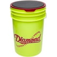 thumbnail image 3 of Diamond Sports Diamond Flyer Fastpitch 12 inch 12FPSC 47 375 USA Stamped 375 Compression .47 COR Softballs with Yellow Bucket - 18 Ball Pack, 3 of 3