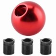 thumbnail image 3 of M Buder Perilla de Palanca de Cambios Manual Universal para Automóvil Cabeza de Bola Redonda de Metal Modificación Accesorios (Rojo), 3 of 9