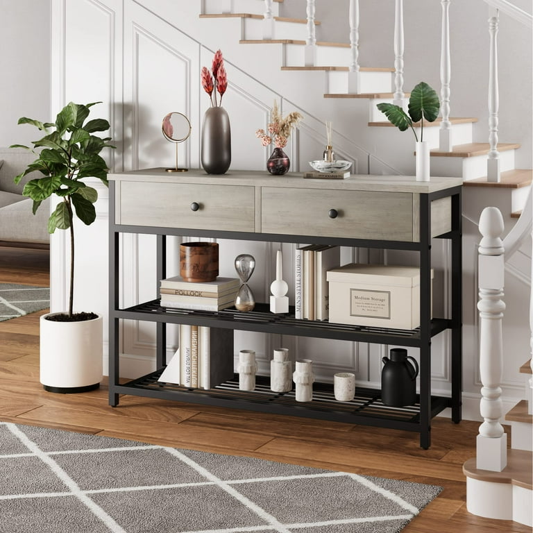 Small metal on sale entryway table