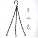 thumbnail image 4 of Cadena negra de doble ocho de 1,2 líneas, cadena negra para colgar macetas, cadena negra de hierro para colgar macetas, cadena para colgar macetas, gancho para cestas de flores, 4 of 4