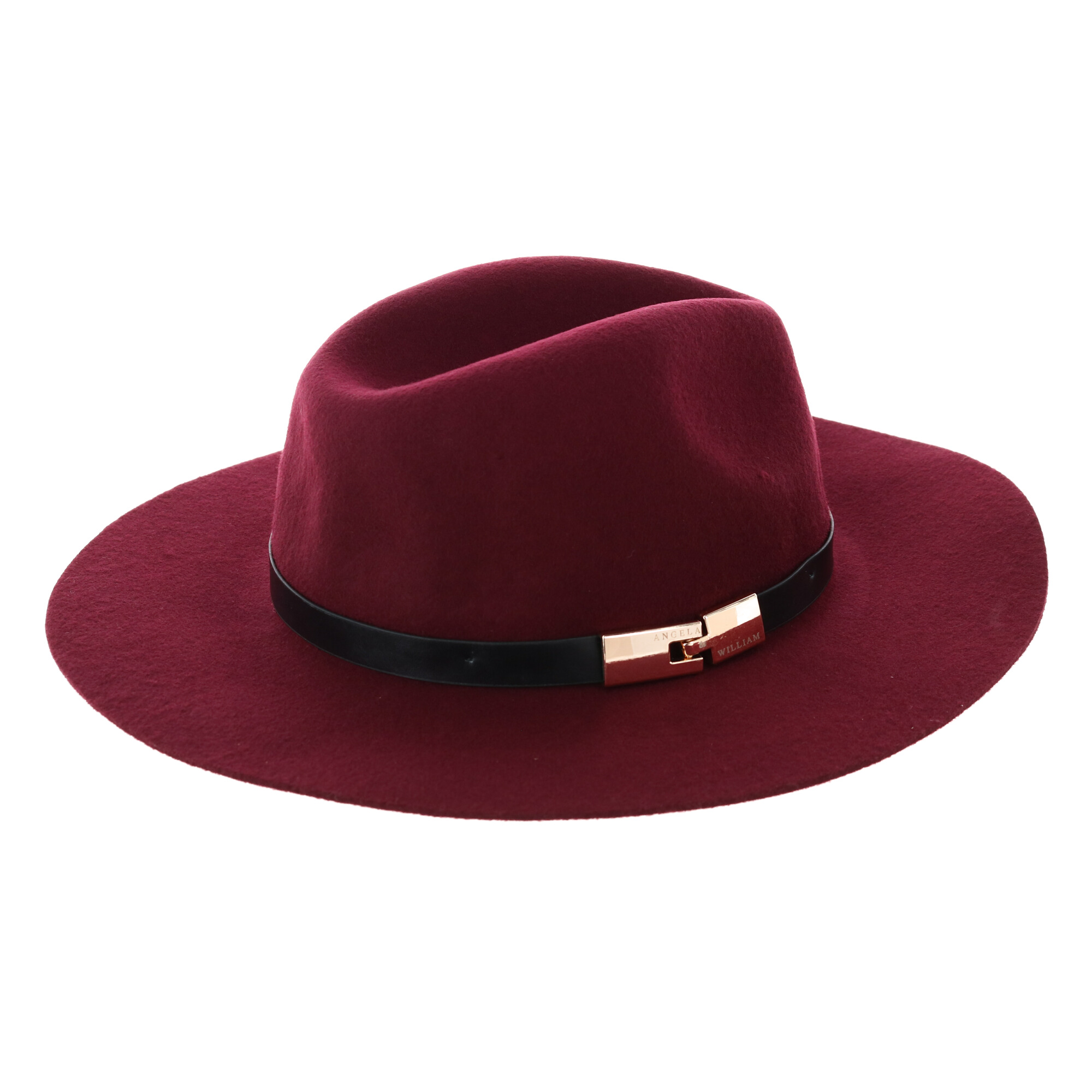 Angela \u0026 William Wool Felt Fedora with 