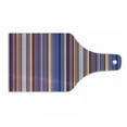 thumbnail image 1 of Abstract Cutting Board, Gradient Color Vertical Stripes Lines Art Retro Graphic Display, Decorative Tempered Glass Cutting and Serving Board, Wine Bottle Shape, Violet Blue Salmon, by Ambesonne, 1 of 1