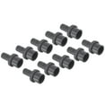 thumbnail image 1 of Unique Bargains UPVC Reducer Pipe Fitting 20mm OD 13mm Barbed, 10 Pack Straight Coupling Adapter Connector, Grey, 1 of 5