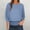 Light Blue, variant on Endives Women's Chiffon Shirt Blouses Casual Boat Neck Chiffon Blouses Batwing Tops Tunic Top Spring Outfit Pink