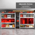 thumbnail image 3 of 3000LBS Heavy Duty Stainless Steel Shelves Garage Shelving 4-Tier Metal Storage Shelves Adjustable Shelf Unit Storage Rack for Basement Supermarket Warehouse 68.9" W x 23.7" D x 70" H, 3 of 10