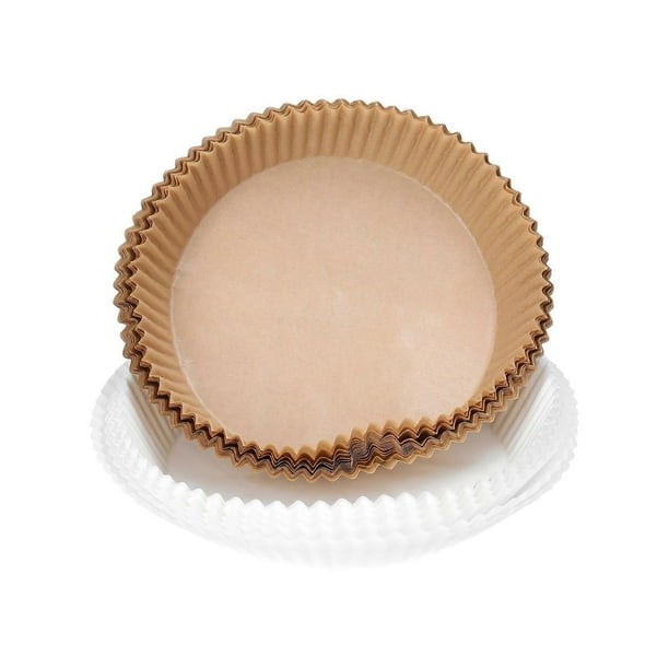 Air Fryer Disposable Paper Liner Mat Wood Pulp Steamer Round Paper Liners Barbecue Oven Baking Cooking Non-Stick Oil Paper Kitchen Pan Pad