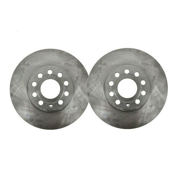 Rear Brake Rotor Set - Compatible with 2006 - 2008 Volkswagen Passat 2007