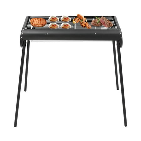 Miumaeov Outdoor Portable BBQ Charcoal Grill Foldable Camping Picnics Barbecue Griddle For 3-8 Persons