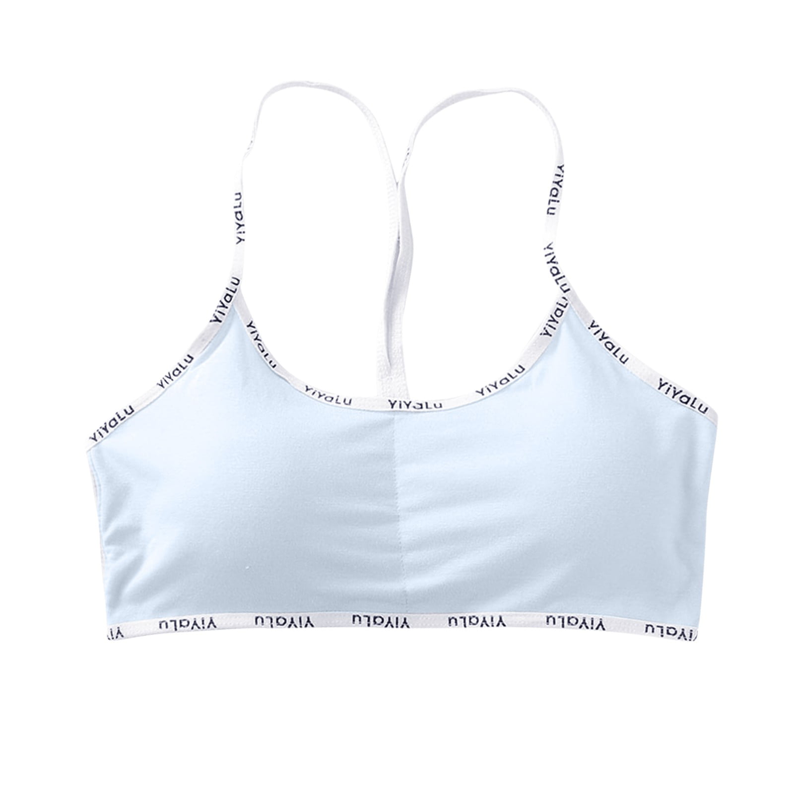 Phennie's Big Girls Training Bras Slim Soft Cup Hasp Teen Small Vest Design Wireless  Bra, Black+lightgrey+blue, 34 price in UAE,  UAE