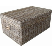 Padma's Plantation Wicker Coffee Table Trunnk in Kubu Gray