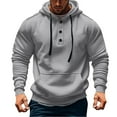 thumbnail image 2 of Xzbqbs Mens Tactical Hoodies Casual Slim Fit Drawstring Workwear Hoodie Pullover Lightweight Training Workout Outdoor Sweatshirts, 2 of 5