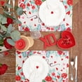 thumbnail image 2 of Ensemble de 4 Napperons Réutilisables pour Décoration de table de Cuisine de la Saint-Valentin, 2 of 5