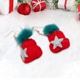 thumbnail image 3 of Pendientes navideños con diseño de dibujos animados, bonitos y creativos, para cumpleaños de mujer. Bola de pelo, 3 of 9