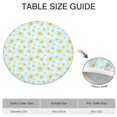 thumbnail image 6 of Light Blue Daisy Flower Pattern Round Fitted Tablecloth with Elastic Edge,Dining Table Cover Waterproof,Outdoor Round Tablecloth for Camping,Dining,Indoor and Outdoor, 6 of 7
