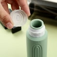 thumbnail image 4 of Micebay Leak-Proof 6-oz Silicone Squeezable Travel Bottles for Toiletries, Refillable Travel Size Containers, BPA Free, TSA Approved, Mint Gray, 4 Pack, 4 of 9