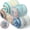 Blue, variant on 5 Rolls Ombre Cake Yarn for Crocheting & Knitting, 3.5oz/100g 328yds Multicolor Self Striping Gradient Yarn, Soft 60% Cotton 30% Acrylic 10% Wool for Scarves Shawls Blankets Garments(Blue)