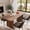 Brown, variant on Winkalon 71 inch Rectangular Wood Dining Table for 6-8 People, Modern Fluted Pedestal Kitchen Table, Heavy Duty Waterproof Thickened Tabletop, Farmhouse Long Dinner Table for Home Restaurant,Brown