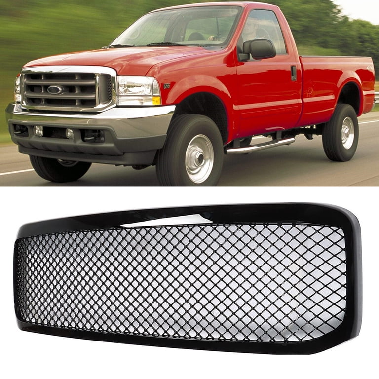 Spec-D Grill Ford F250 / F350 (1999-2004) Mesh Gloss Black
