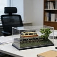 thumbnail image 1 of Vitrina de ruedas fundidas a presión 1/64, caja de exhibición para dioramas, cubierta a prueba de polvo, modelo de estacionamiento simulado para, 1 of 8