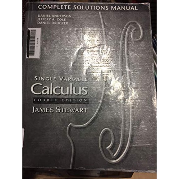 Pre-Owned SINGLE VARIABLE CALC COMP SOLU (Paperback) 0534359477 9780534359478