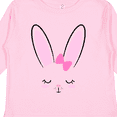 thumbnail image 4 of Inktastic Easter Bunny Girl Face Boys or Girls Long Sleeve Toddler T-Shirt, 4 of 5