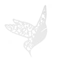 thumbnail image 4 of 50 Pcs Hollow Bird Shaped Place Cards for Wine Glass Table Decoration (White), 4 of 4