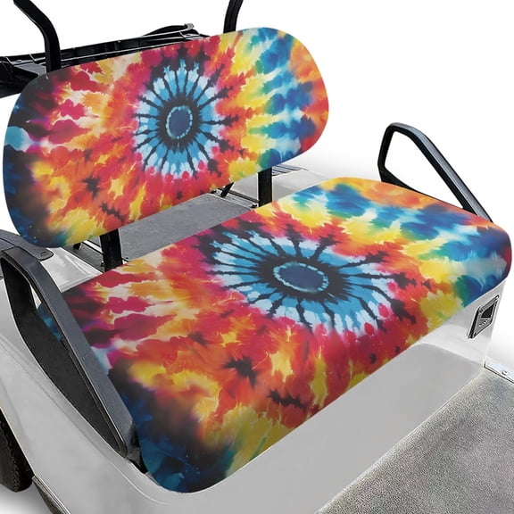 Pzuqiu Golf Cart Seat Covers Breathable, Compatible with Golf Carts Outdoor, Golf Cart Bench Seat Covers Fit for Club Cars Yamaha