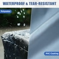 thumbnail image 4 of XIZZI Outdoor Patio Sofa Couch Cover Waterproof Furniture Chair Seat Loveseat Cover Sectional Couch Sofa Cover Medium Rectangular Black Cover 126"Lx63"Wx28"H, 4 of 8
