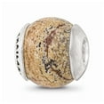 thumbnail image 1 of Fancy Bead White Sterling Silver From The Earth Jasper 10.91 mm 11.82, 1 of 3