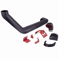 Borne Off-Road by Mishimoto MMAI-JL-18NMWRD Snorkel for 2018 Jeep Wrangler JL, Micro-Wrinkle Red