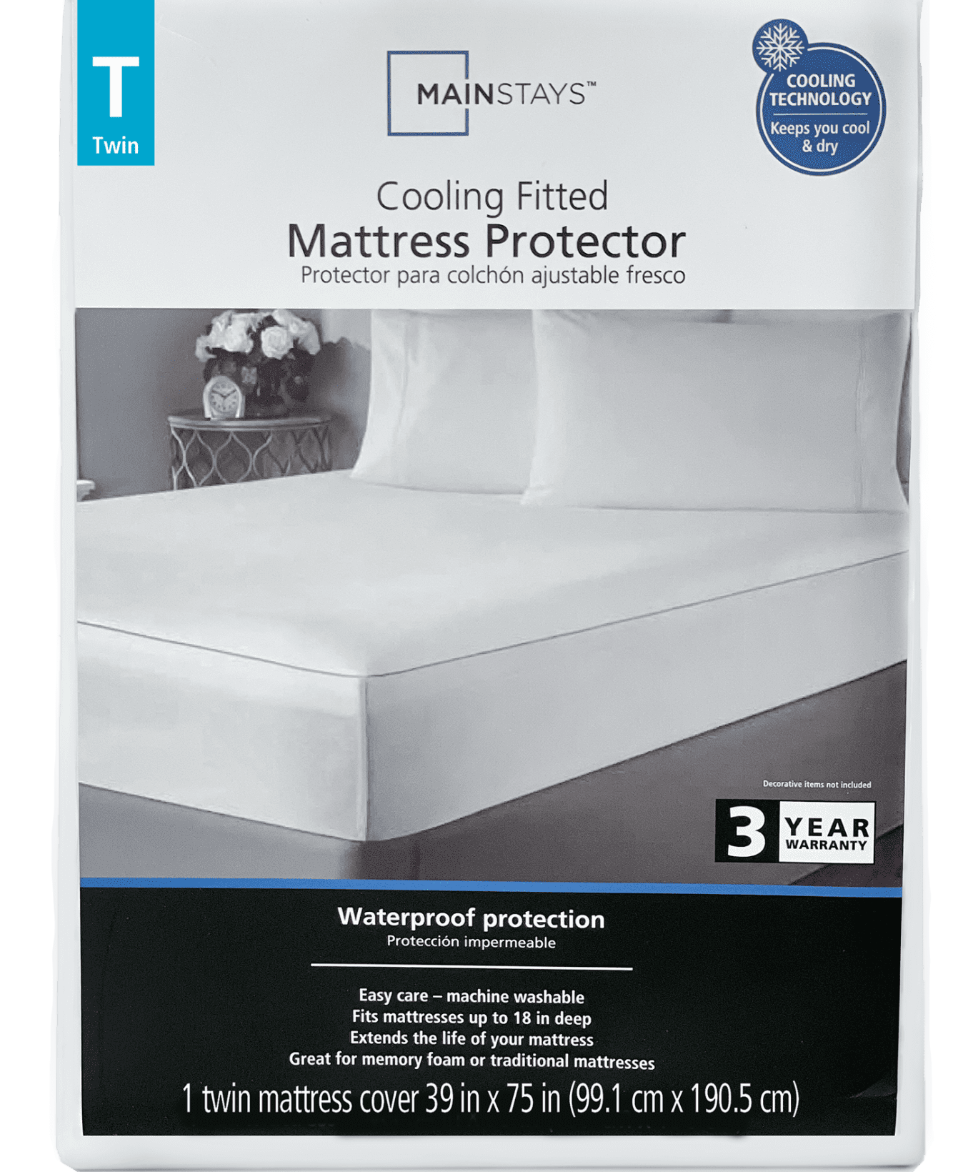 Mainstays Waterproof Mattress Protector 