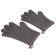 thumbnail image 3 of Guantes resistentes al calor, guantes para asar, guantes de silicona antiescaldaduras para horno, para cocinar y hornear en la cocina., 3 of 8
