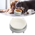 thumbnail image 1 of Bol d'Alimentation pour Chats à Double Usage Grande Capacité Inclinée en Céramique Élevée Bol de Nourriture pour Animaux de Compagnie avec Support pour Chats Chiots, 1 of 8