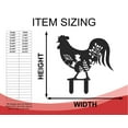 thumbnail image 2 of Metal Chicken Garden Stakes | 4 Piece Set | Outdoor | Up to 30" | Over 20 Color Options 10, 2 of 8