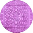 thumbnail image 1 of Ahgly Company Indoor Round Persian Purple Bohemian Area Rugs, 3' Round, 1 of 4