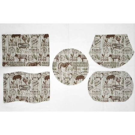 

Farmers Market Placemats by Penny s Needful Things (Wedge - Set of 4)