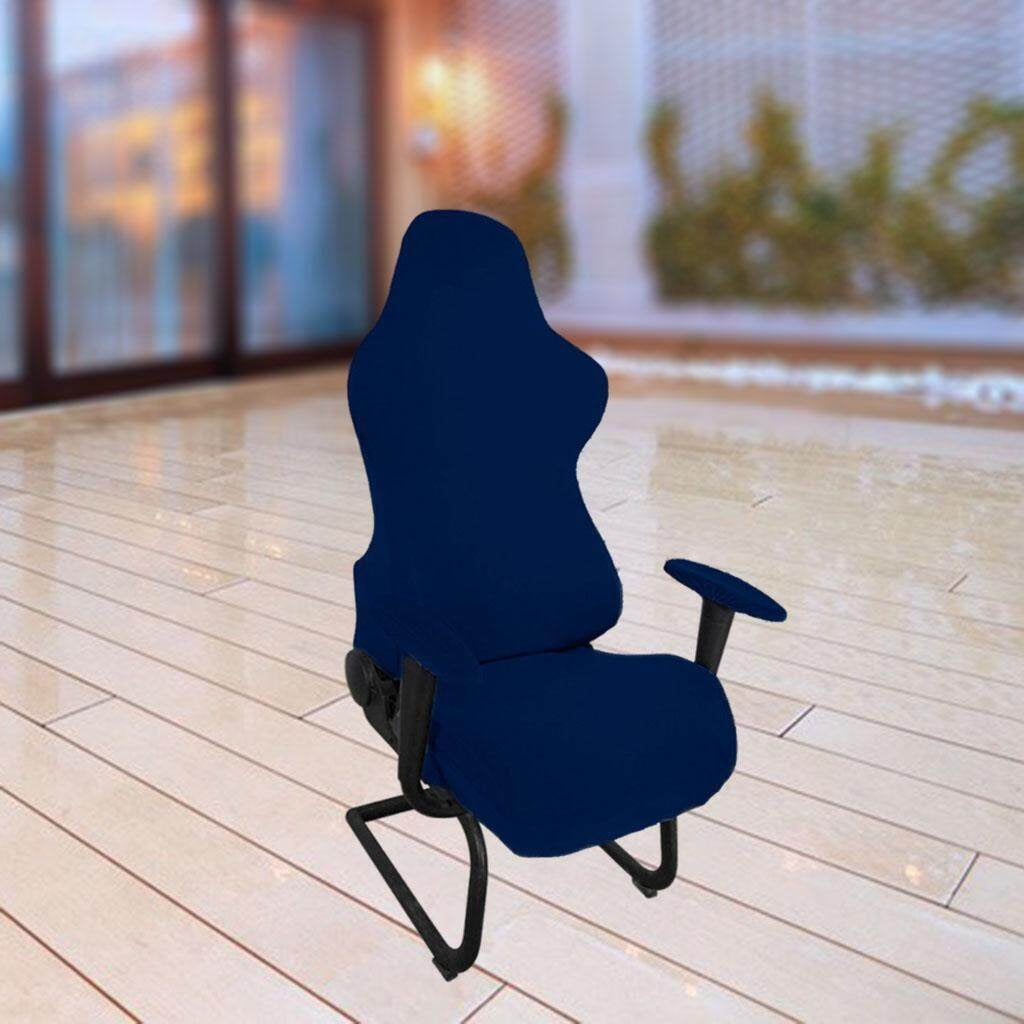 serony Gaming Chair Cover Soft for Rotating chair cover Armchair Chair Reclining computer chair Racing Gaming Chair dark blue