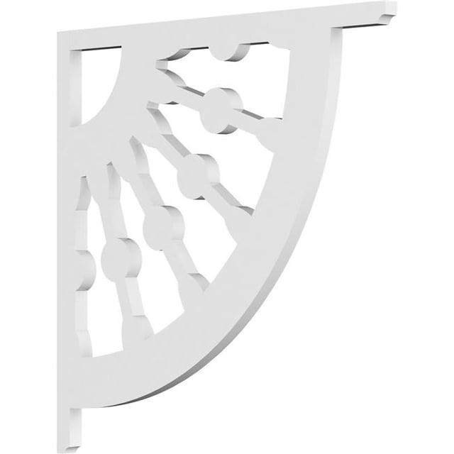 Ekena Millwork BKTP01X16X16CW Support de Roue de Wagon Classique - 0,62 x 16 x 16 Po.