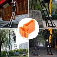 thumbnail image 3 of Miangastore 4pcs Ladder Stabilizer Feet PVC Orange Safety for Construction, 3 of 8