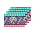 thumbnail image 4 of MKHERT Paisley Ornament Ethnic Mandala Yoga Tattoo Style Placemats Table Mats for Dining Room Kitchen Table Decoration 12x18 inch,Set of 4, 4 of 4