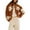 Brown, variant on Womens Floral Print Sherpa Fleece Cropped Jackets Winter Warm Zipper Coat Baggy Long Sleeve Outwear with Pockets